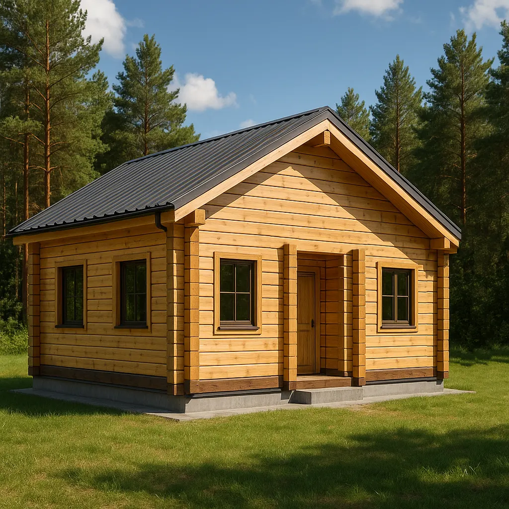 Сруб дома 10×12 вид А